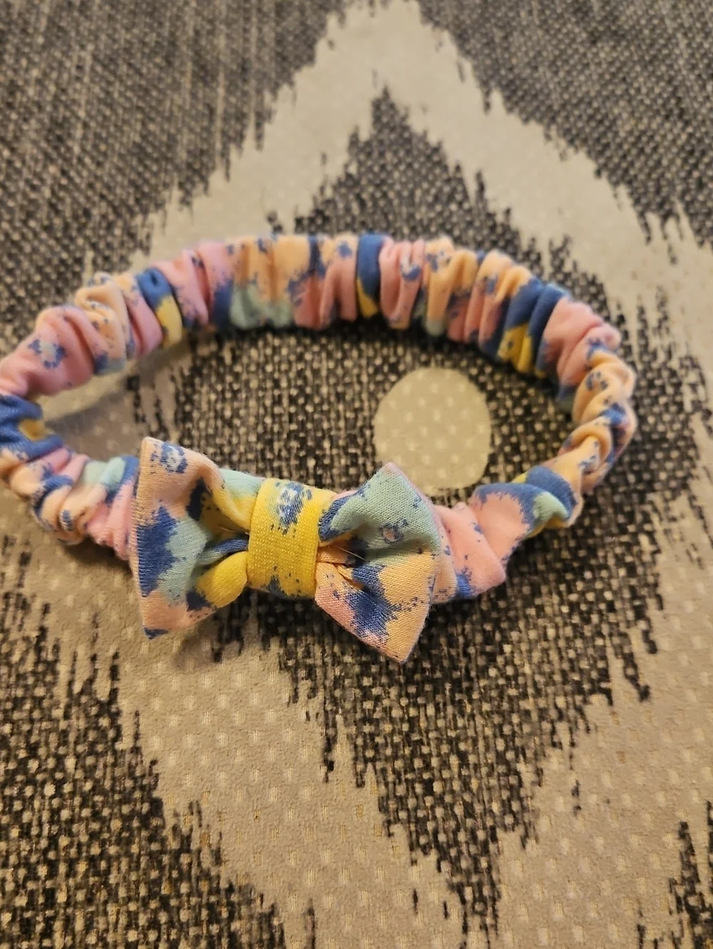 Kids Bow Headband Set - Yellow, Pink, Gray, White